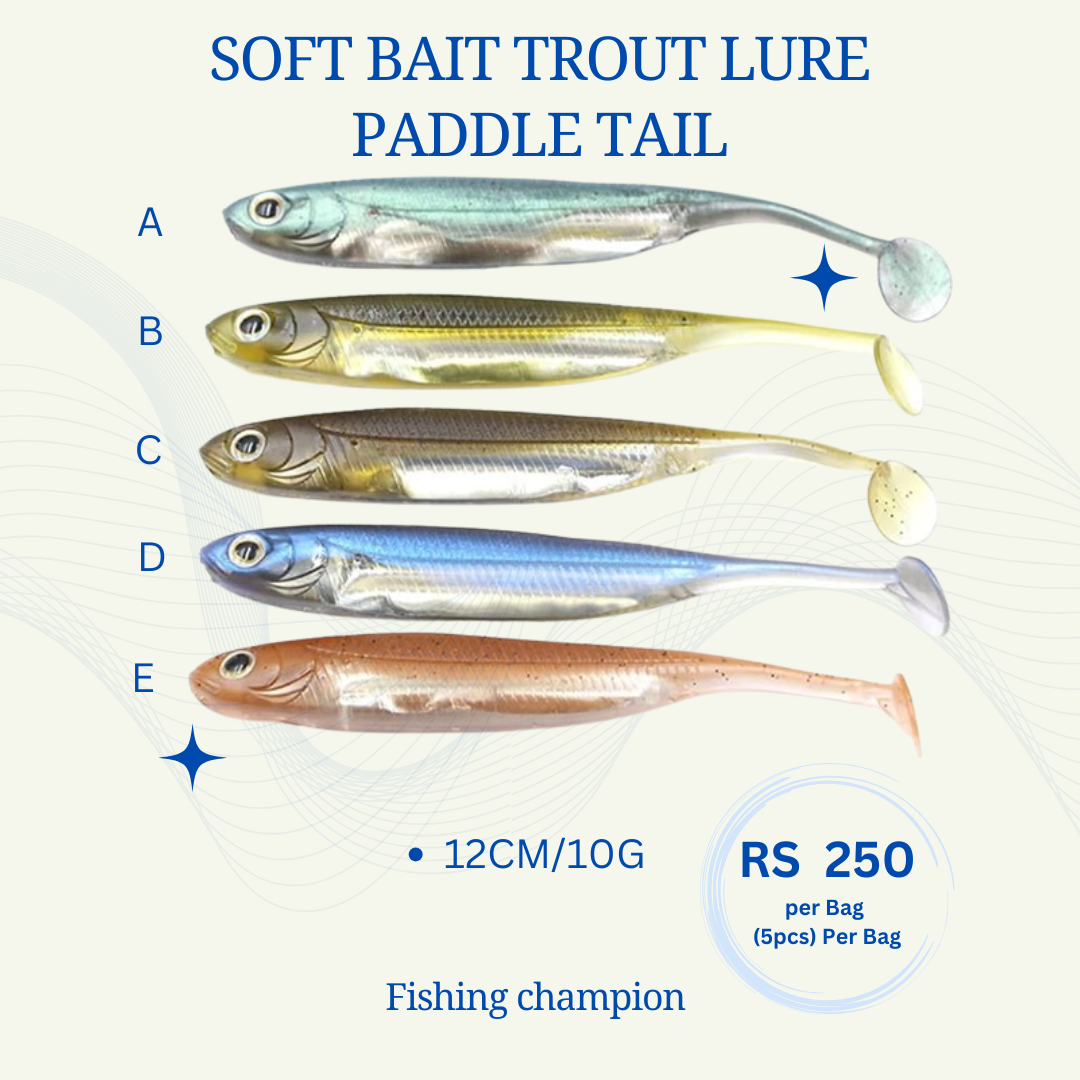 Soft Bait Trout Lure Paddle Tail